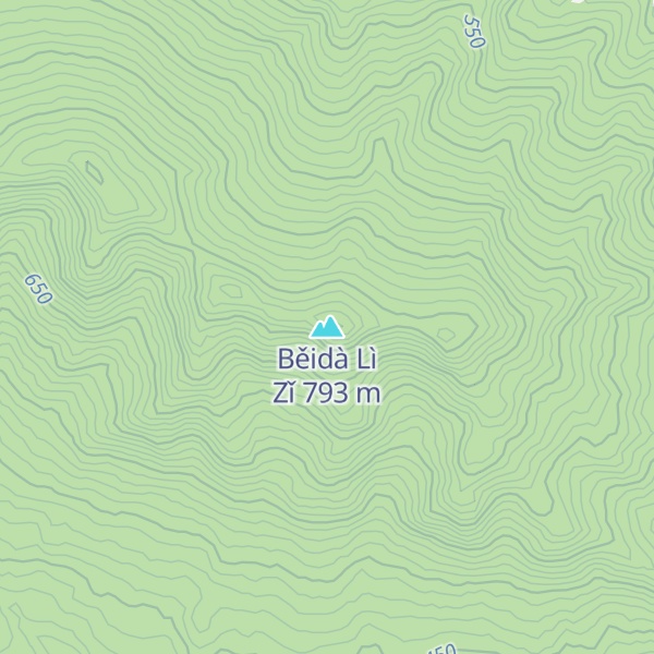 Map of Běidà Lì Zǐ
