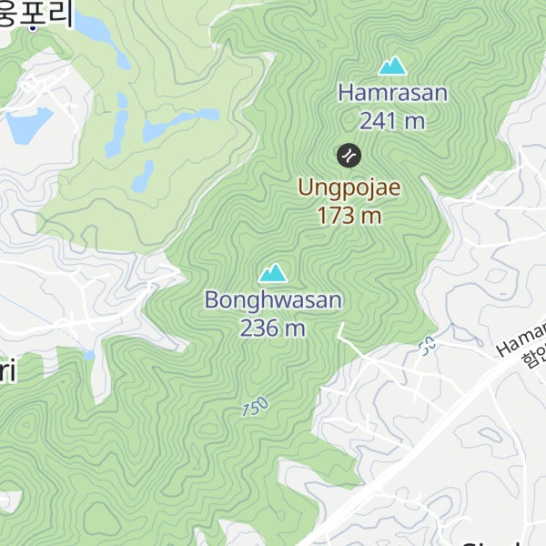 Map of Bonghwasan