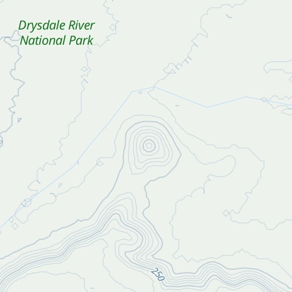 Map of Wallis Peak