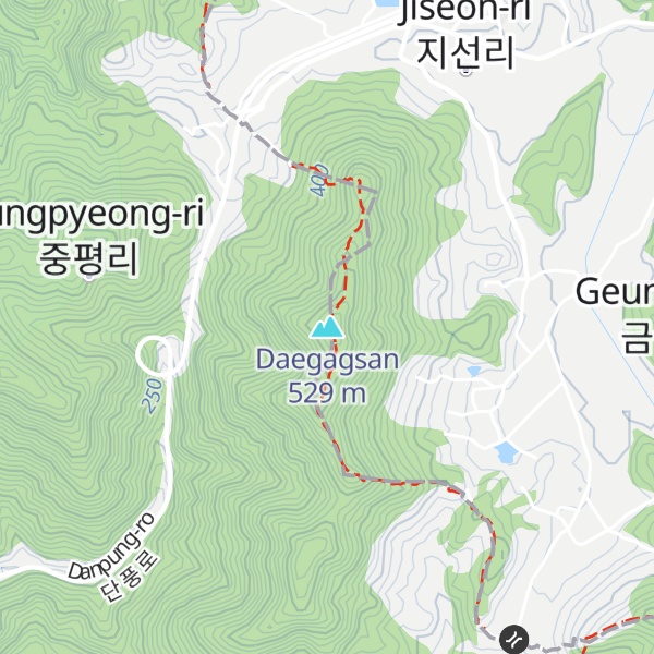 Map of Daegagsan