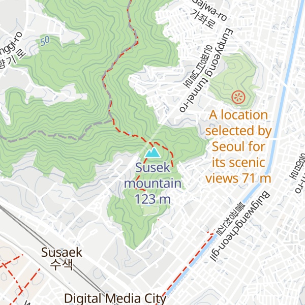 Map of Susek mountain