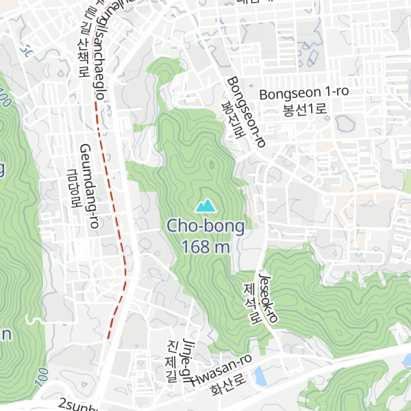 Map of Cho-bong