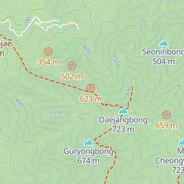 Map of Jijangbong