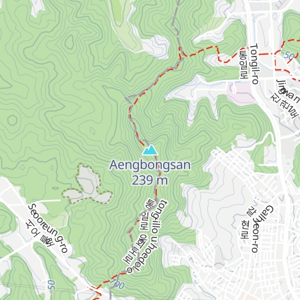 Map of Aengbongsan