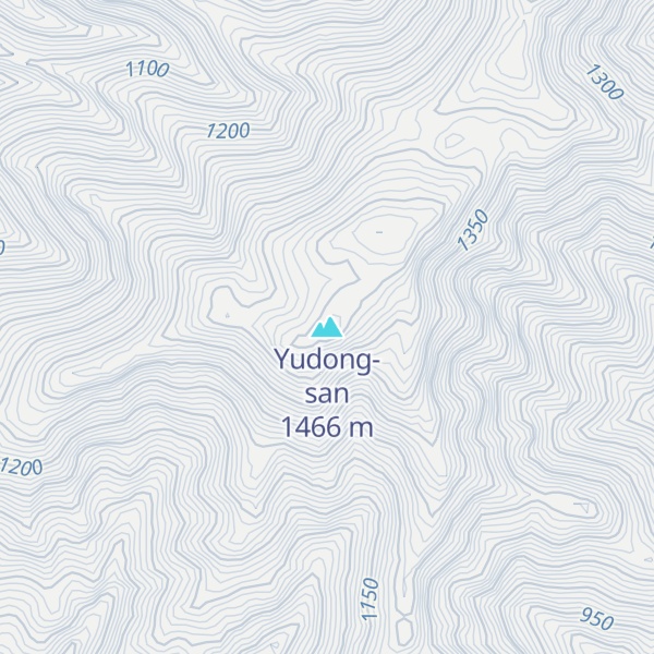 Map of Yudong-san