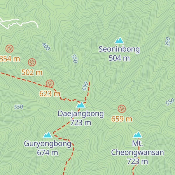 Map of Gujeongbong
