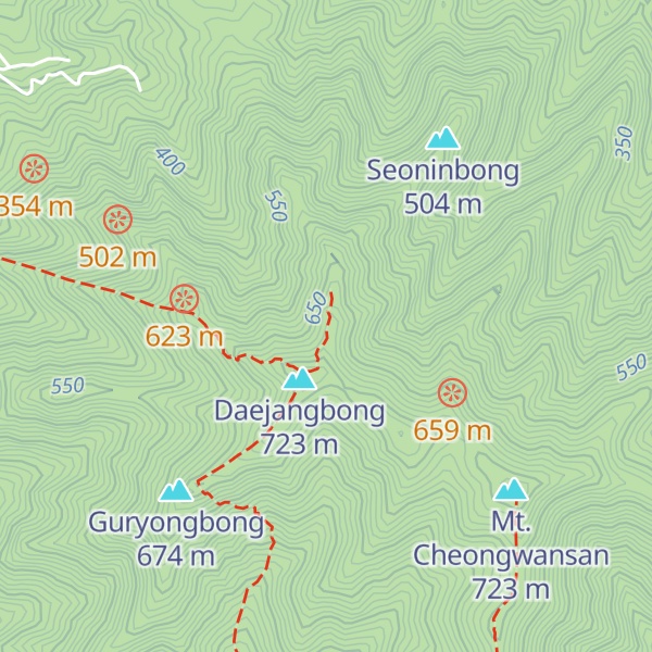Map of Ceonjubong