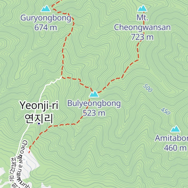 Map of Bulyeongbong
