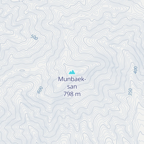 Map of Munbaek-san
