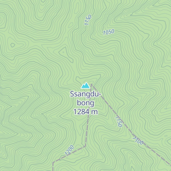 Map of Ssangdu-bong