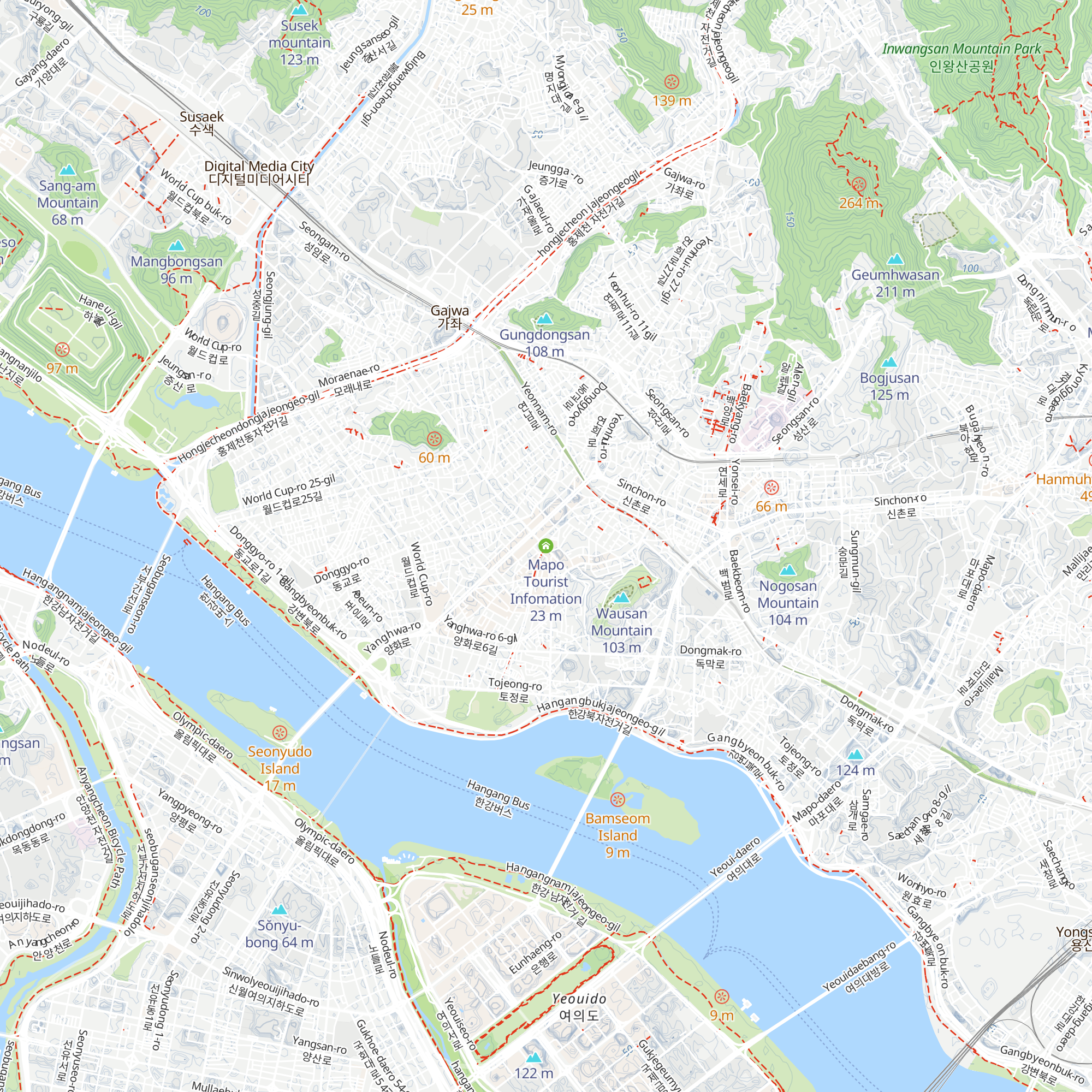 Mapo Tourist Infomation map