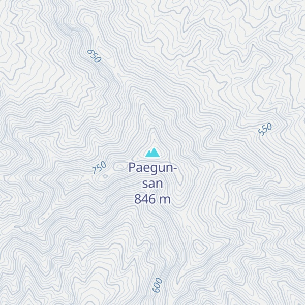 Map of Paegun-san