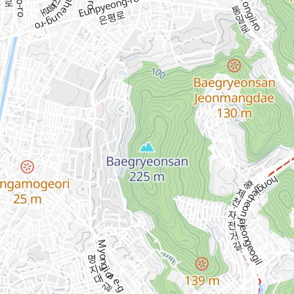 Map of Baegryeonsan