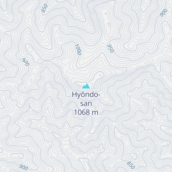 Map of Hyŏndo-san