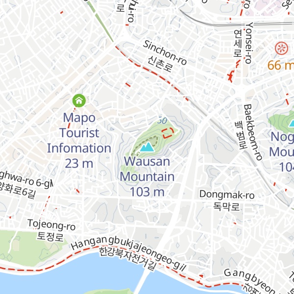 Map of Wausan Mountain