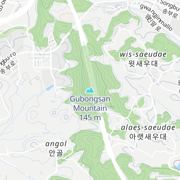 Map of Gubongsan Mountain