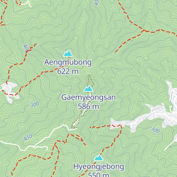 Map of Gaemyeongsan