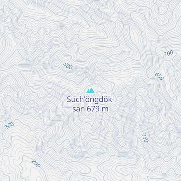 Map of Such’ŏngdŏk-san