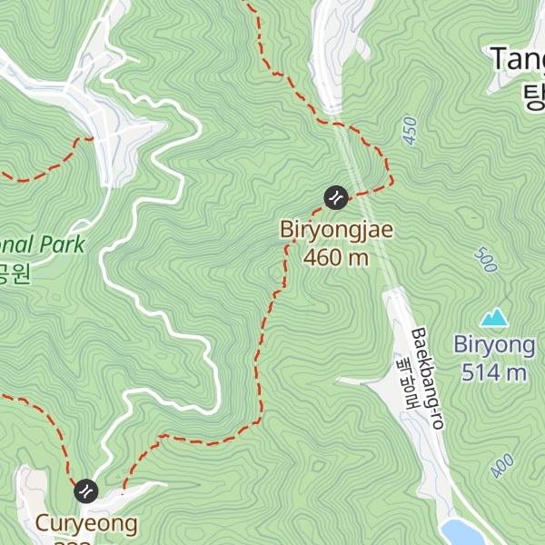 Map of Curyeongbong