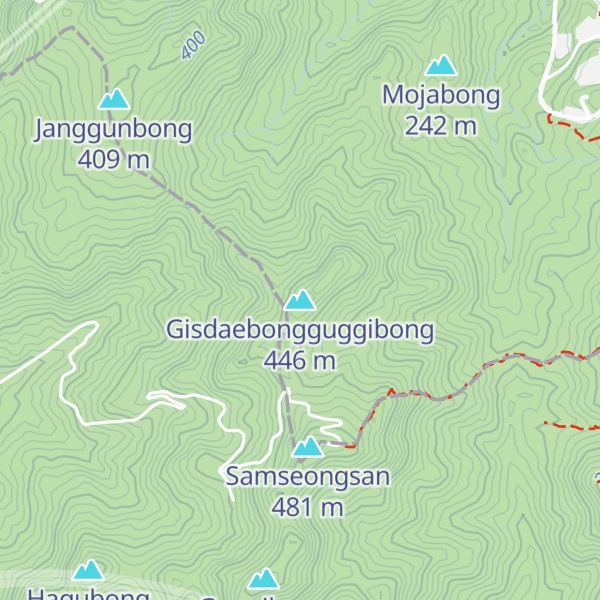 Map of Gisdaebongguggibong