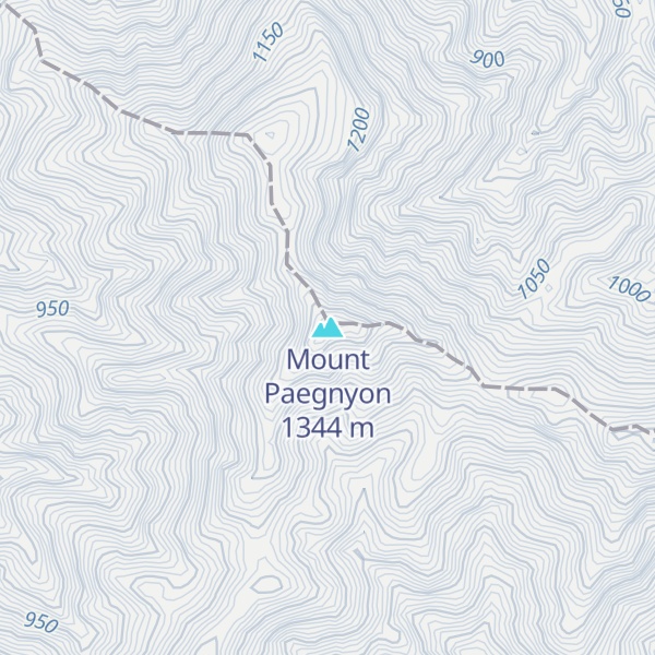 Map of Mount Paegnyon