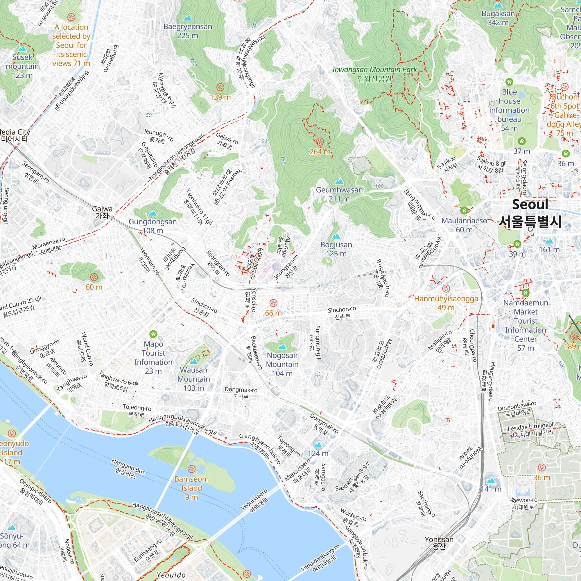 Tourism Information map
