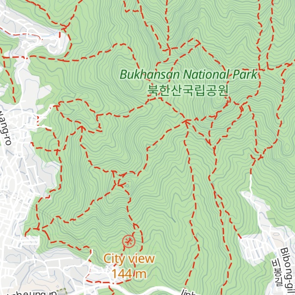 Map of Soohwyangbong