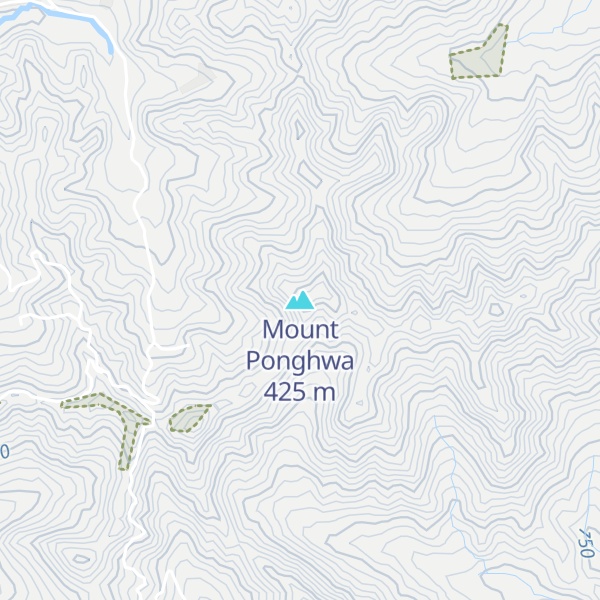 Map of Mount Ponghwa