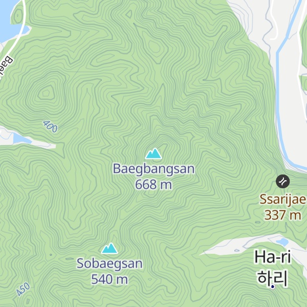 Map of Baegbangsan