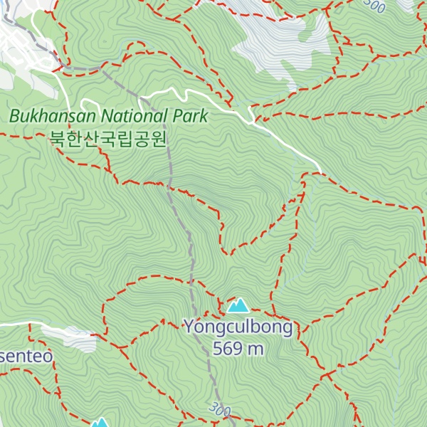 Map of Uisangbong Peak