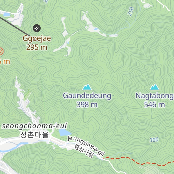 Map of Gaundedeung