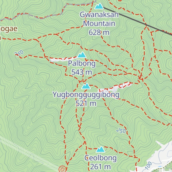 Map of Yugbongguggibong