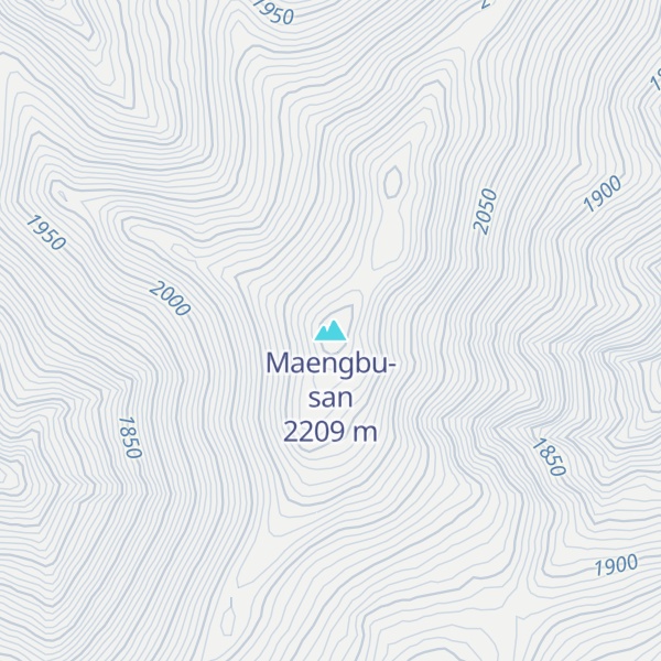 Map of Maengbu-san