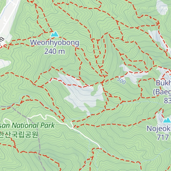 Map of Wonhyobong