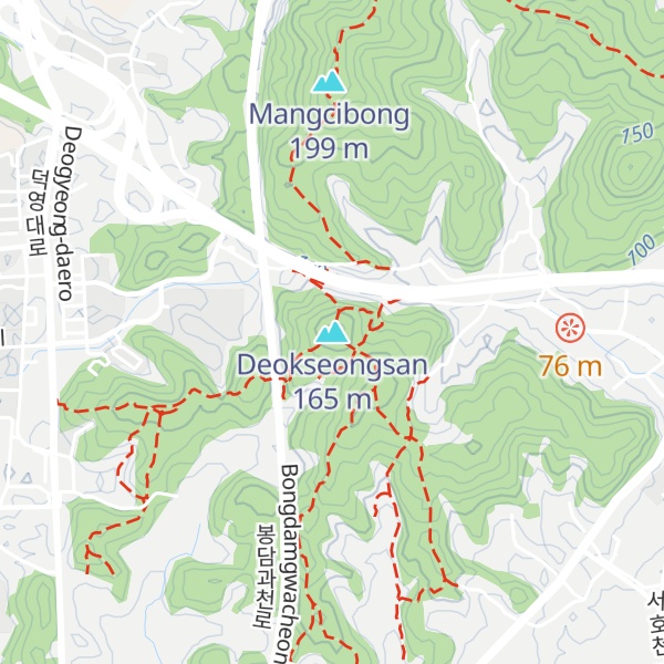 Map of Deokseongsan