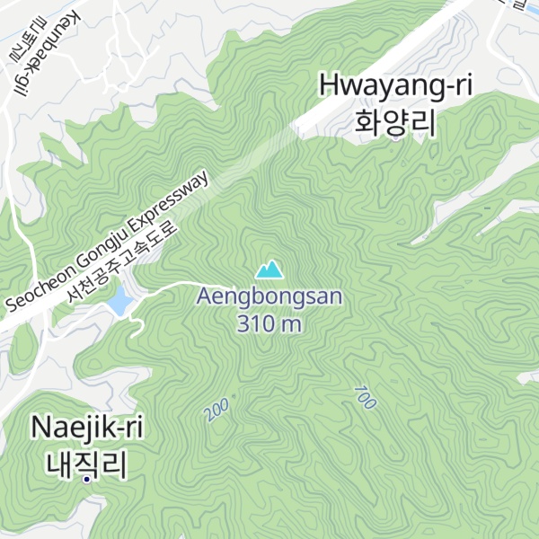 Map of Aengbongsan