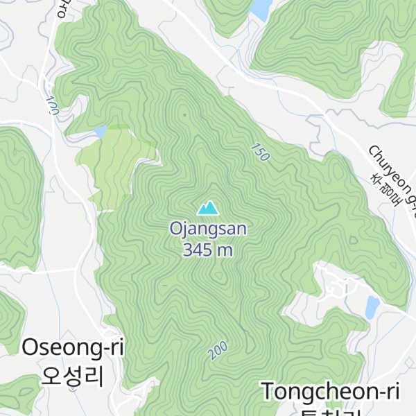 Map of Ojangsan