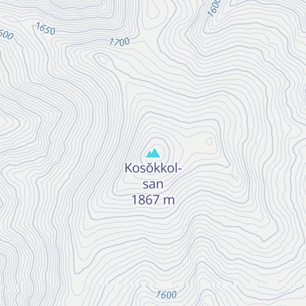 Map of Kosŏkkol-san
