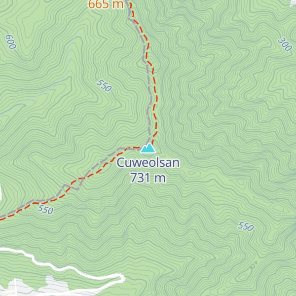 Map of Cuweolsan