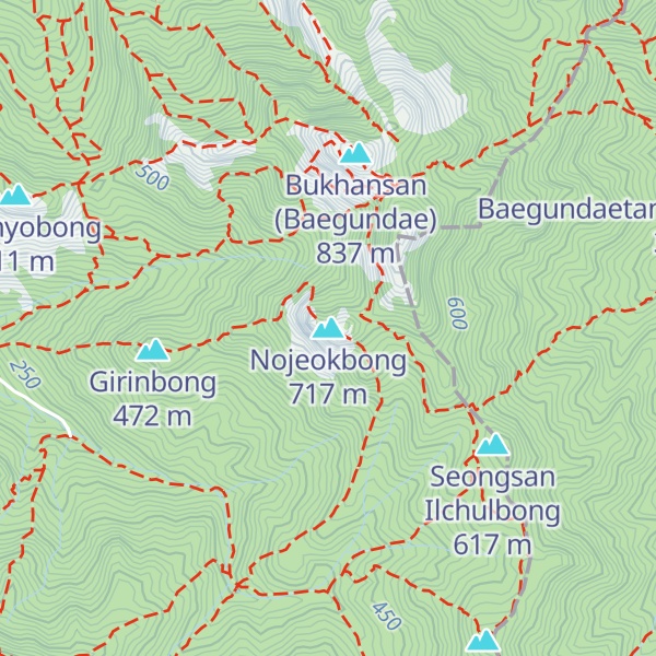 Map of Nojeokbong