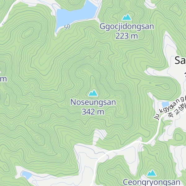 Map of Noseungsan