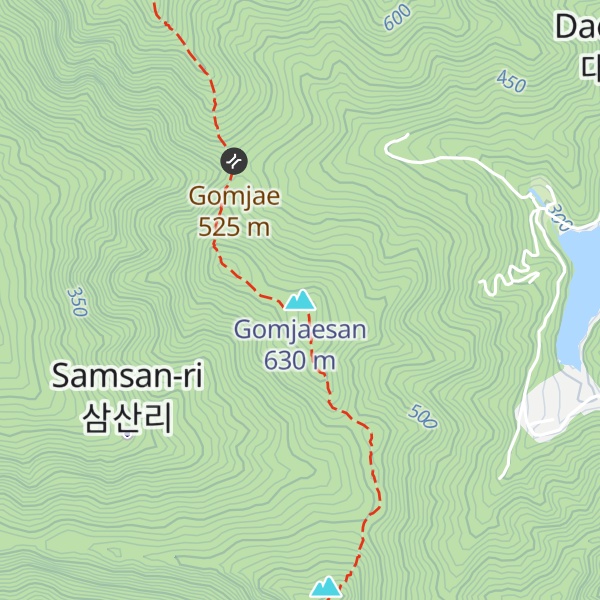 Map of Gomjaesan