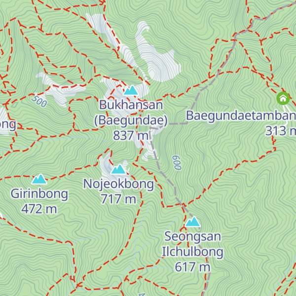 Map of Lava-Gipfel