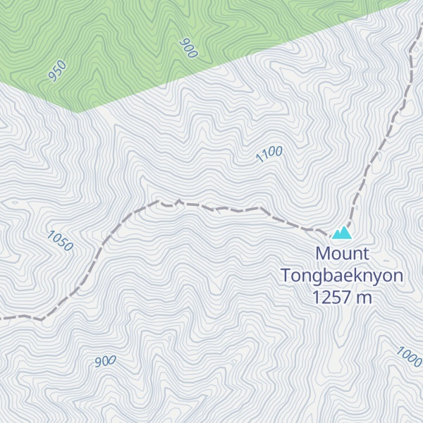 Map of Tongbaengnyŏn-san
