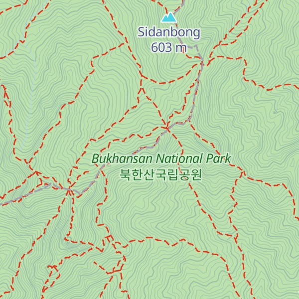 Map of Seongdeokbong Peak