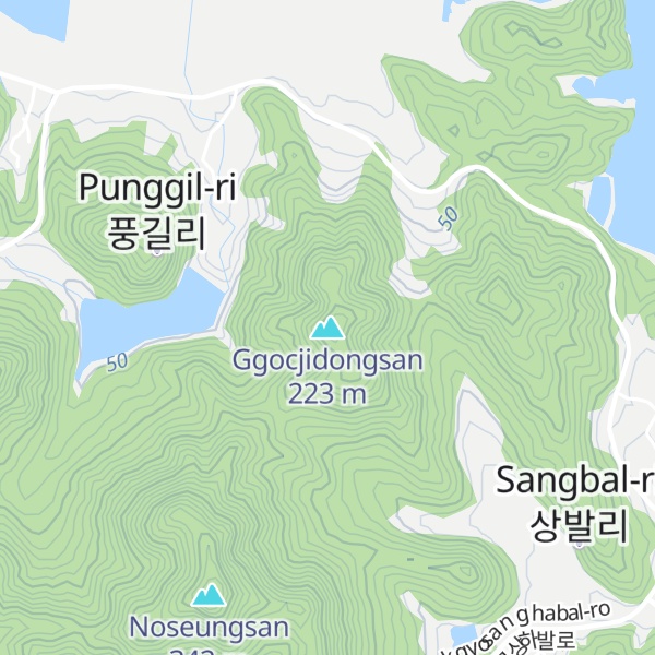 Map of Ggocjidongsan