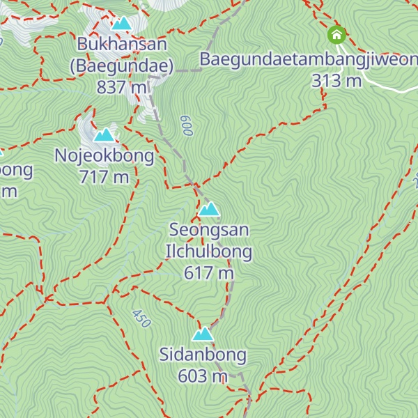 Map of Seongsan Ilchulbong