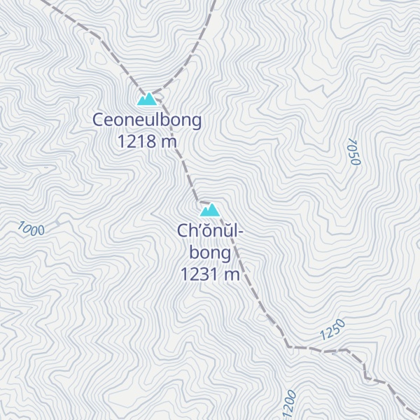 Map of Ch’ŏnŭl-bong