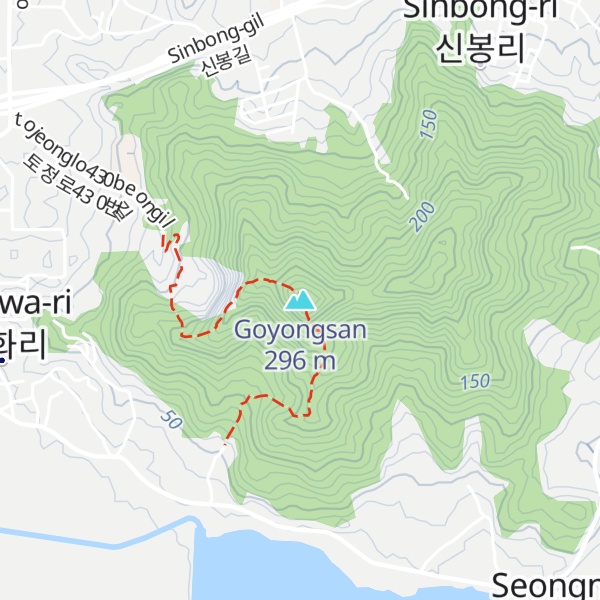 Map of Goyongsan