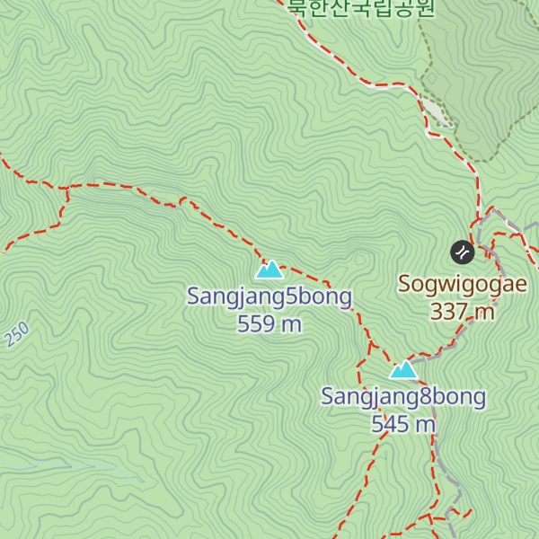 Map of Sangjang5bong